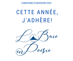 Le 2/11/2022, 10h30, A.G. de " la Baie en Poésie"