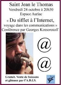Conférence : "Du Sifflet à l'Internet - Voyage dans les communications"
