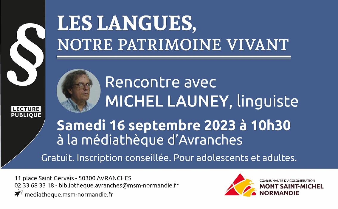 le 16/9/2023,, 10h30, les langues, patrimoine vivant