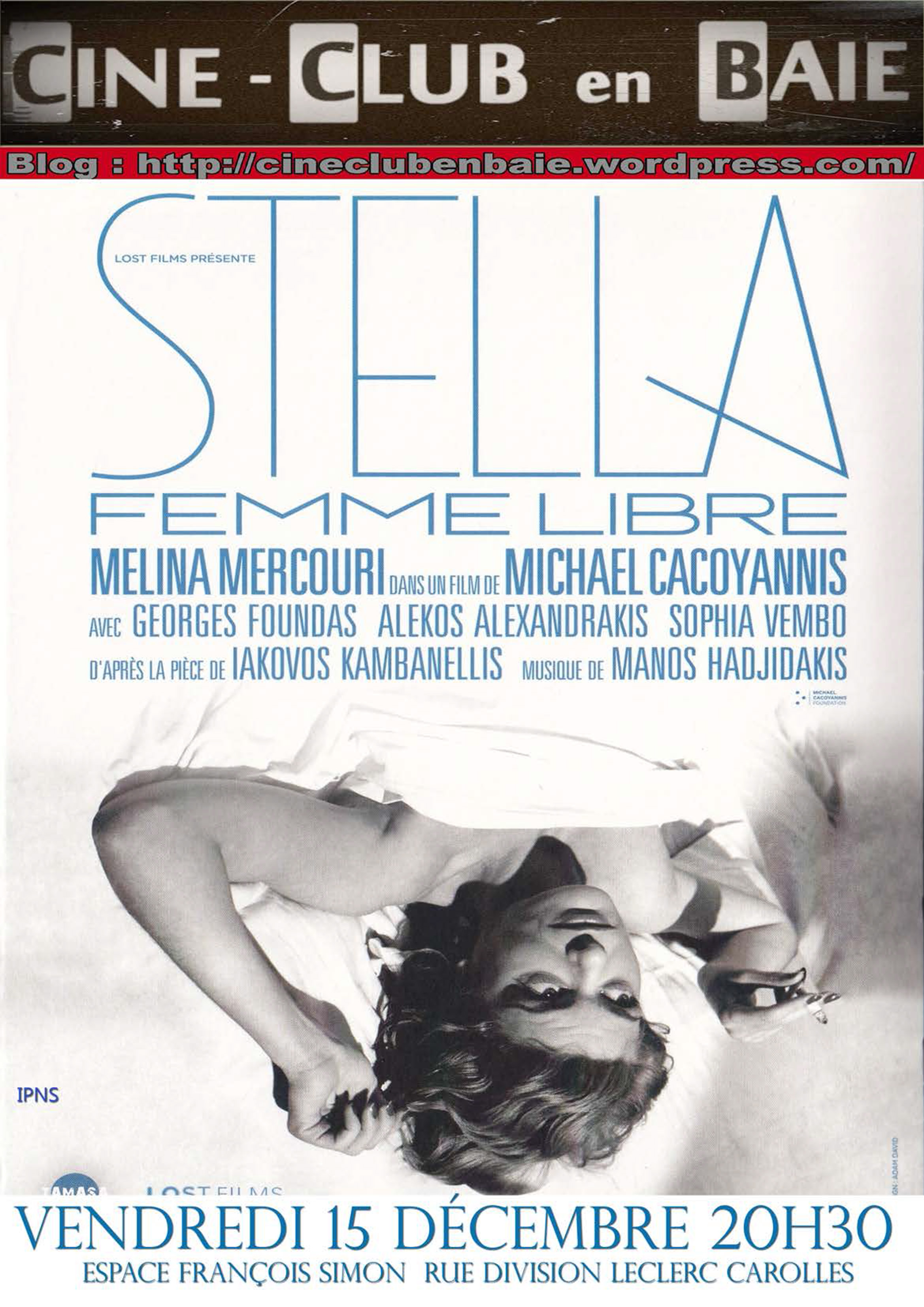 Le 15/12/2023, 20h30, ciné-club : STELLA, femme libre