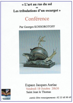 L'art au ras du sol ou les tribulations d'un escargot L'art au ras du sol ou les tribulations d'un escargot