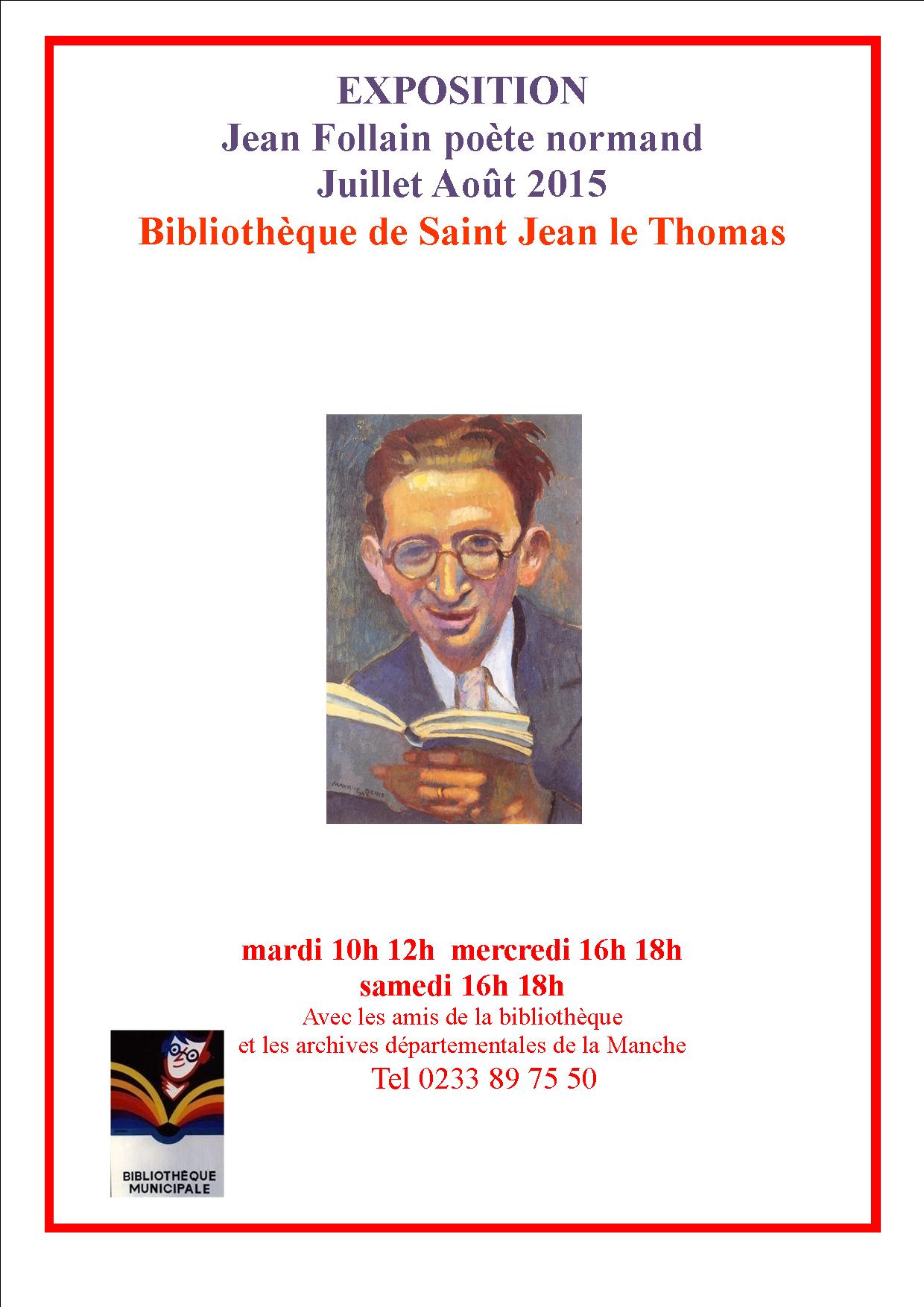 En juillet et août, exposition Jean Follain