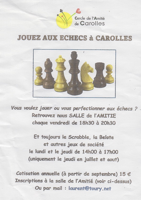 Jouer aux échecs à Carolles