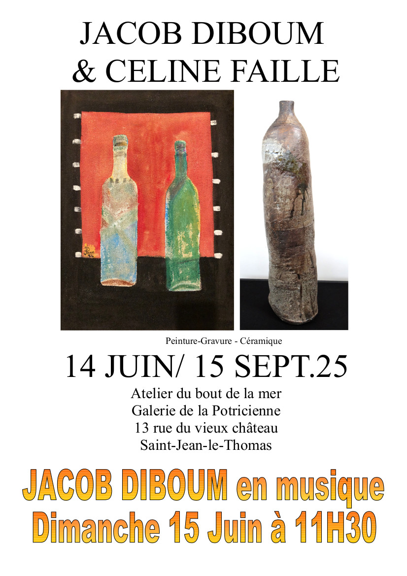 Le 15/6/2025, inauguration en musique de l'exposition DIBOUM et FAILLE