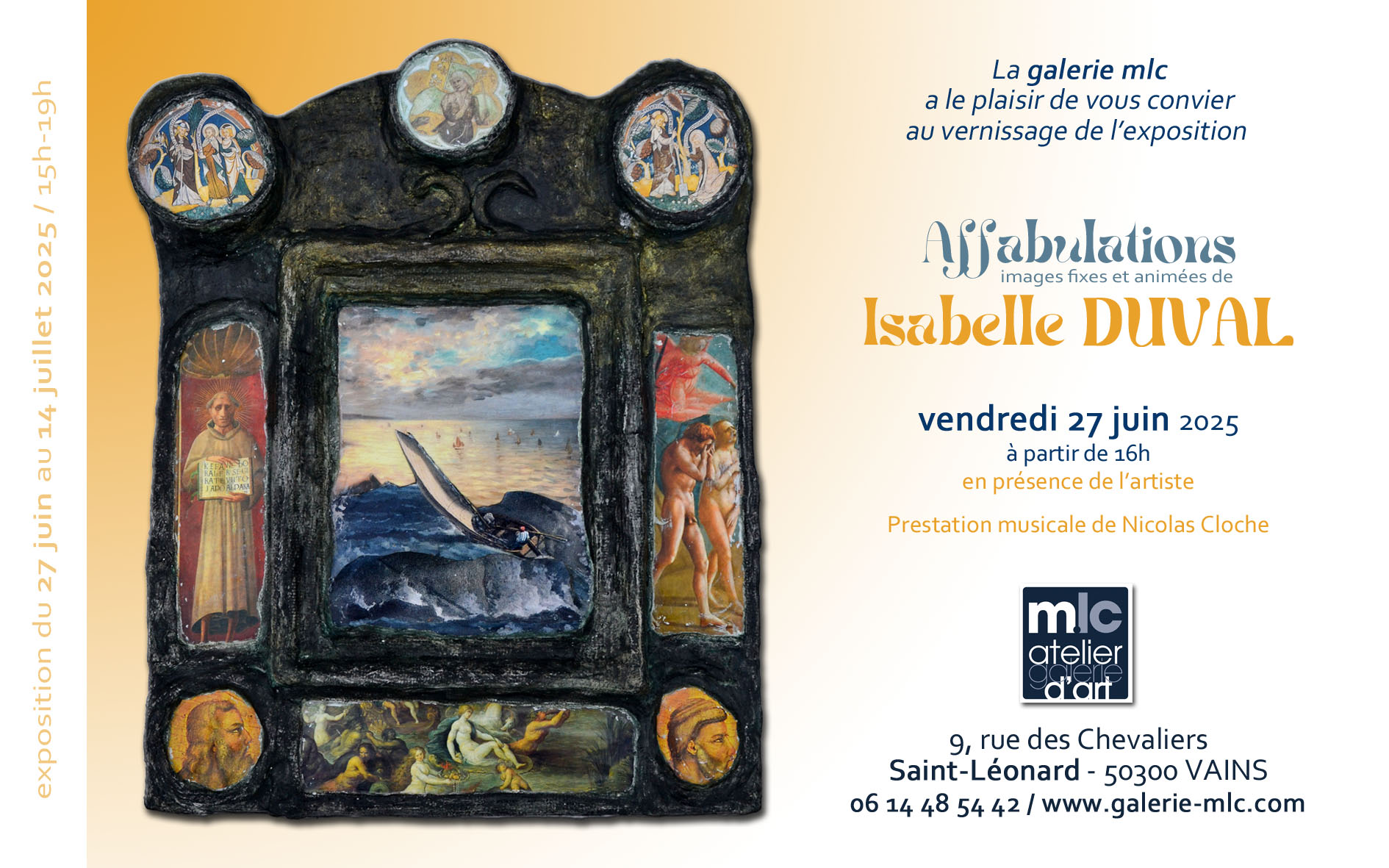 Le 27/6/2025, vernissage en musique à Vains-St Léonard