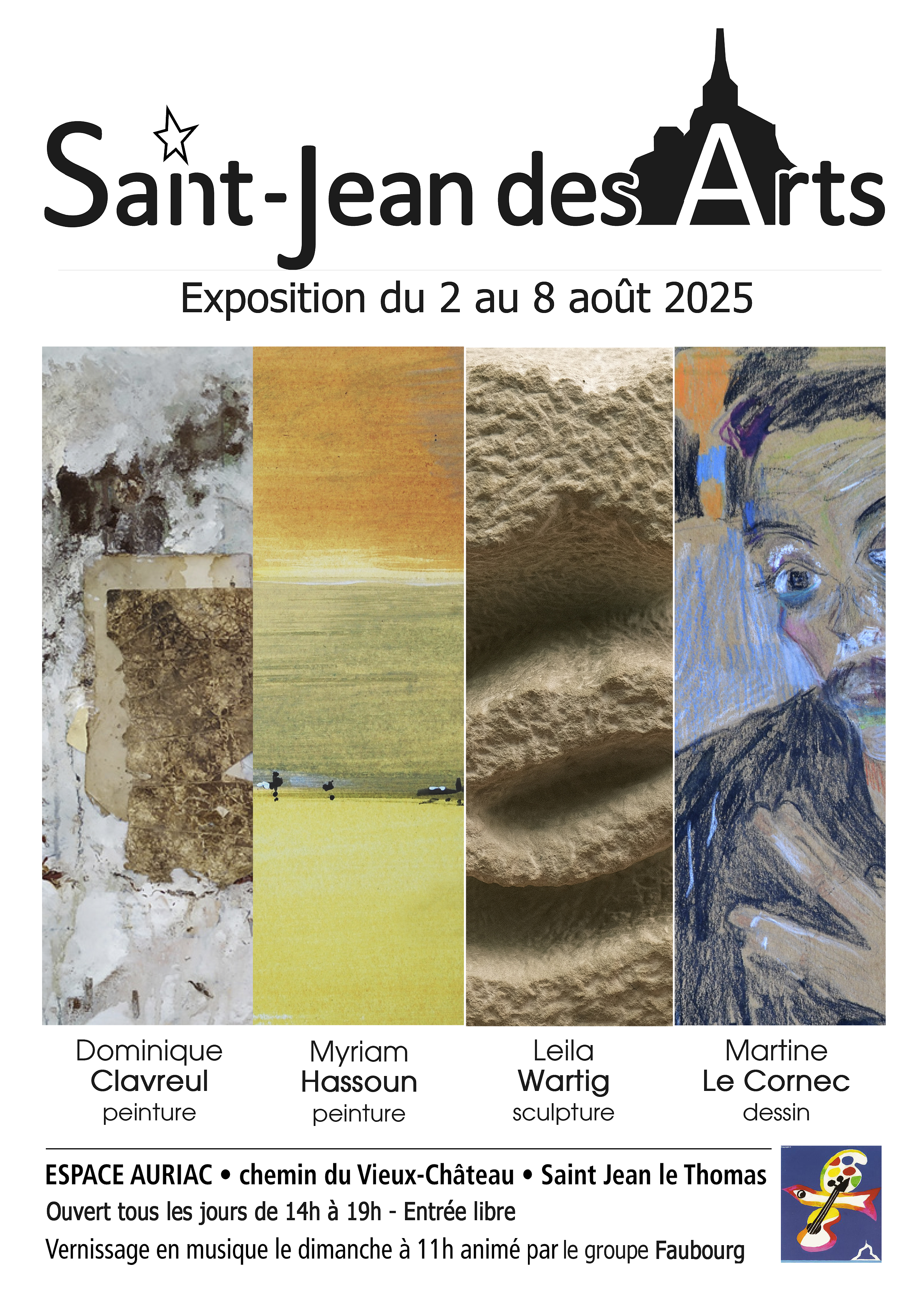 Le 3/8/2025, Vernissage en Musique avec Saint Jean des Arts
