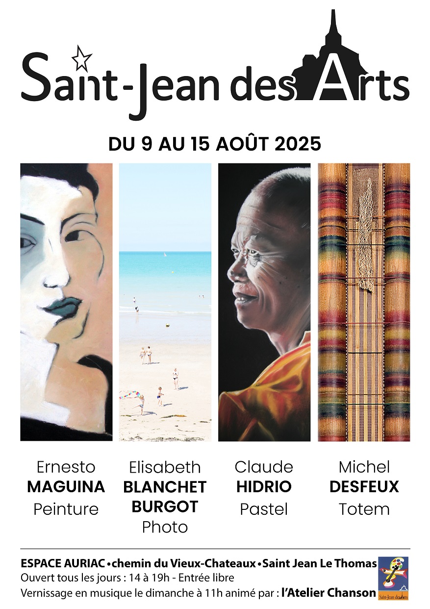 Le 10/8/2025 vernissage en musique avec St Jean des Arts