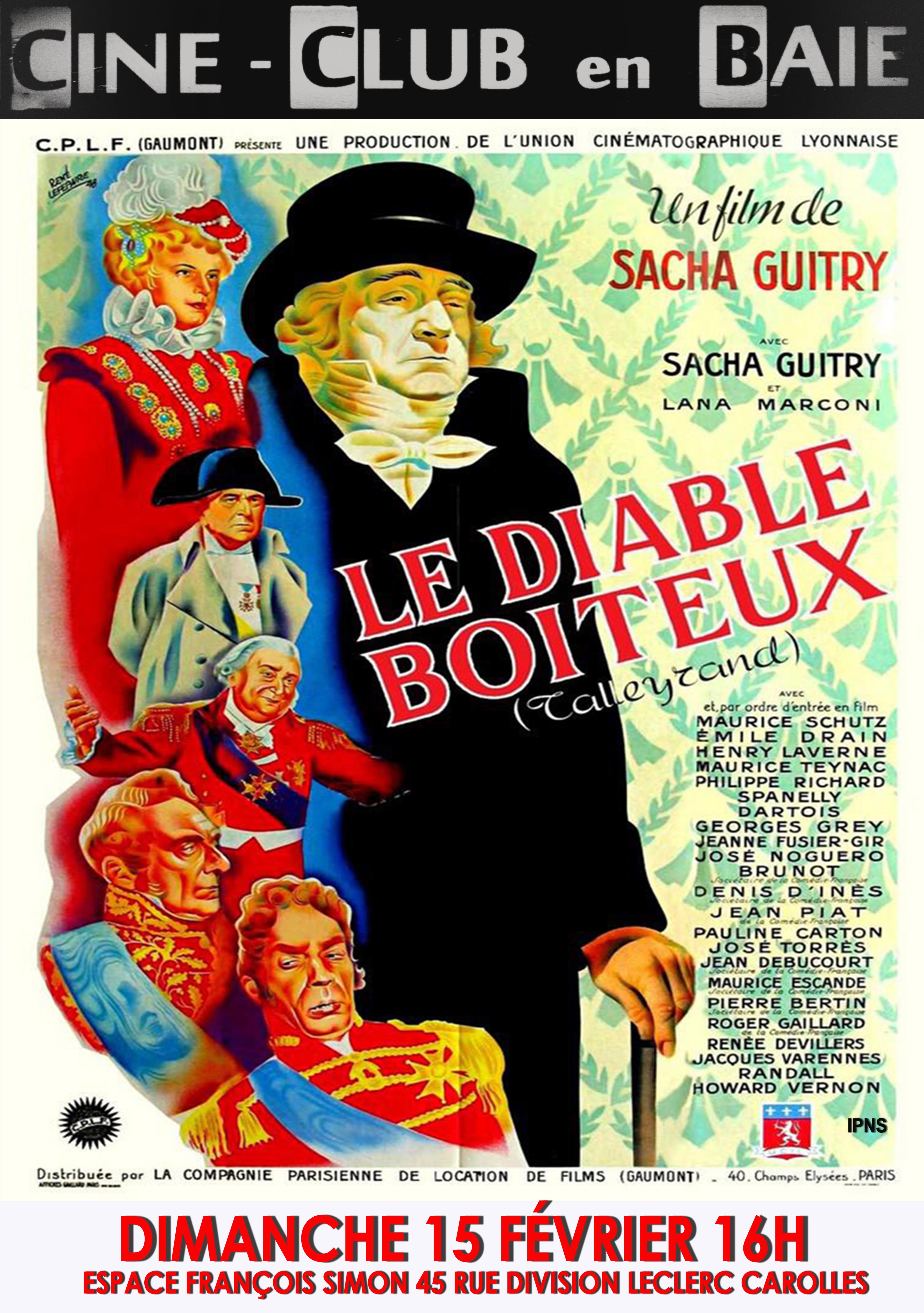 Le 15/2/2026, 16h, Ciné club à Carolles : LE DIABLE BOITEUX