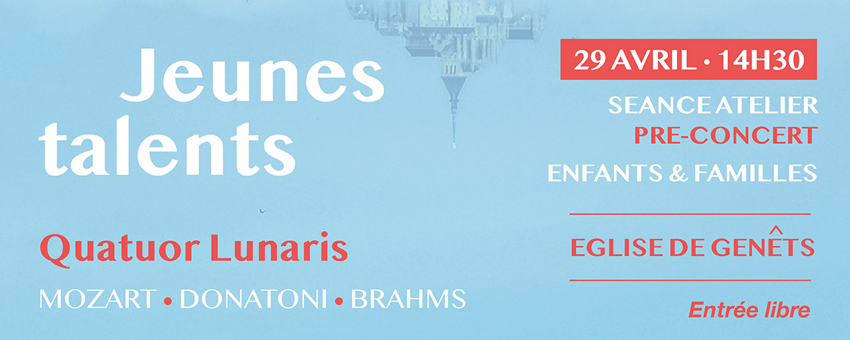 Les 29 avril et 1e mai, concerts des " Moments Musicaux"