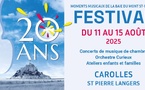 Du 11 au 15/8/2025, festival des "MOMENTS MUSICAUX"