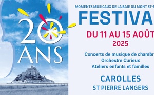 Du 11 au 15/8/2025, festival des "MOMENTS MUSICAUX"